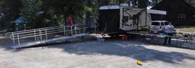 Setting up the wheelchair friendly RPG Trailer prototype